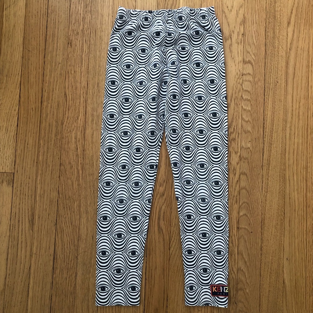Kenzo Paris psychedelic weirdcore eye print leggings size 10